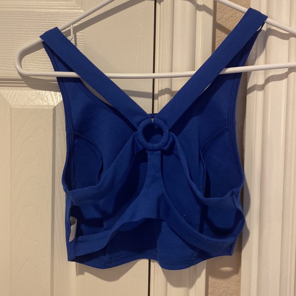 Solemio Crop Top Royal Blue Sz S